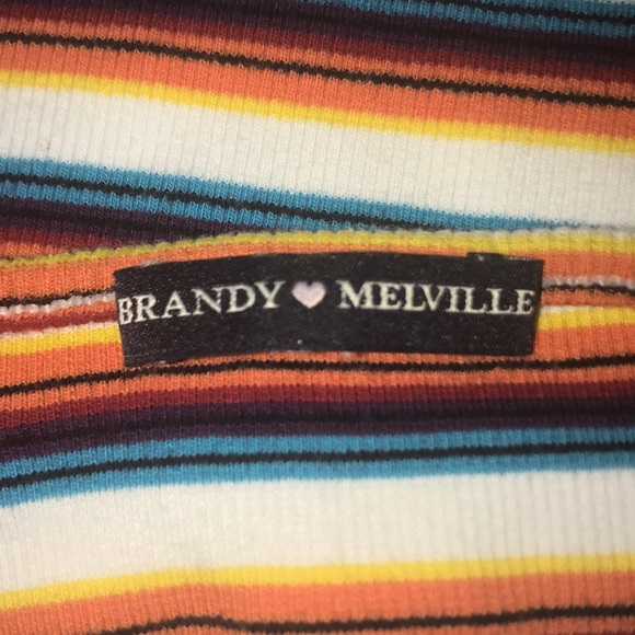 rainbow striped halter top from Brandy Melville - Picture 3 of 4
